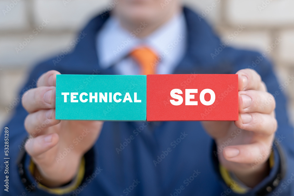 Financial concept of technical SEO. Technical SEO marketing, Search optimization, Digital content marketing. Financial concept of technical SEO. Technical SEO marketing, Search optimization, Digital content marketing.