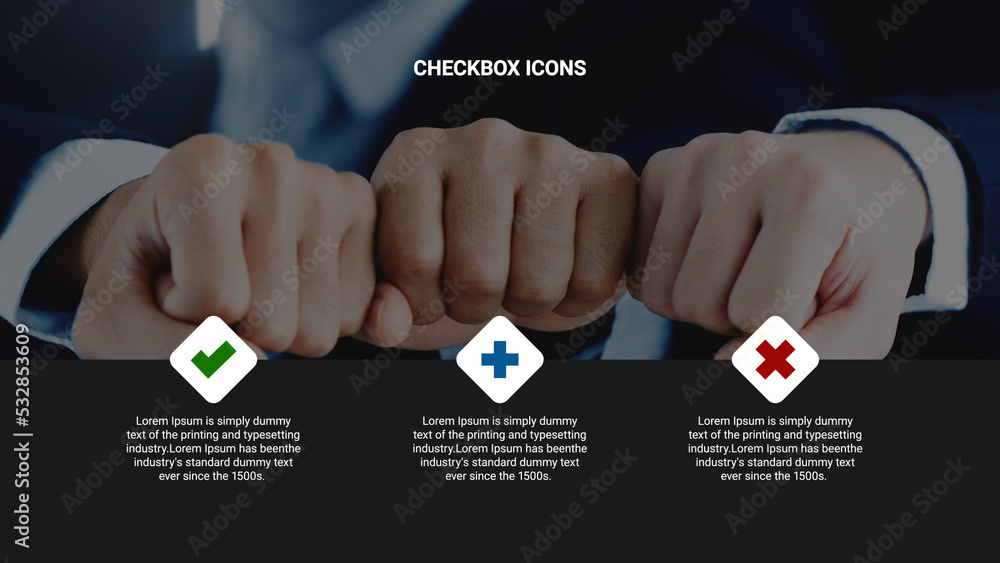 Full-Screen Sidebar Overlay with Checkbox Icons Stock Template | Adobe ...