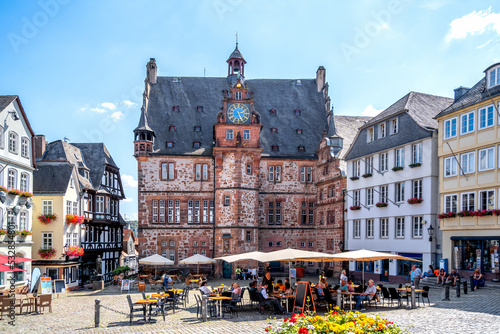 Rathaus, Marburg an der Lahn, Hessen, Deutschland 