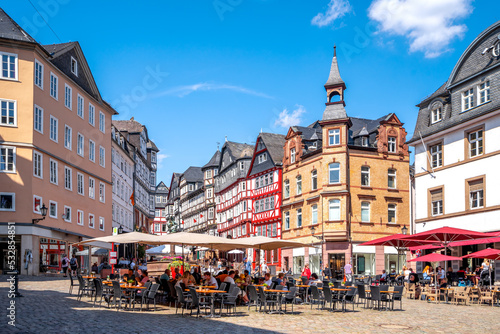 Marktplatz, Marburg an der Lahn, Hessen, Deutschland 