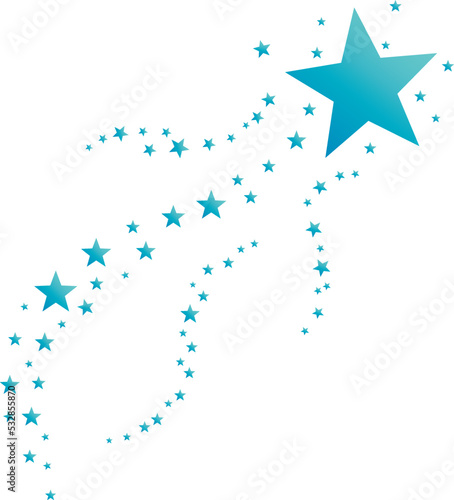 Star design with stardust