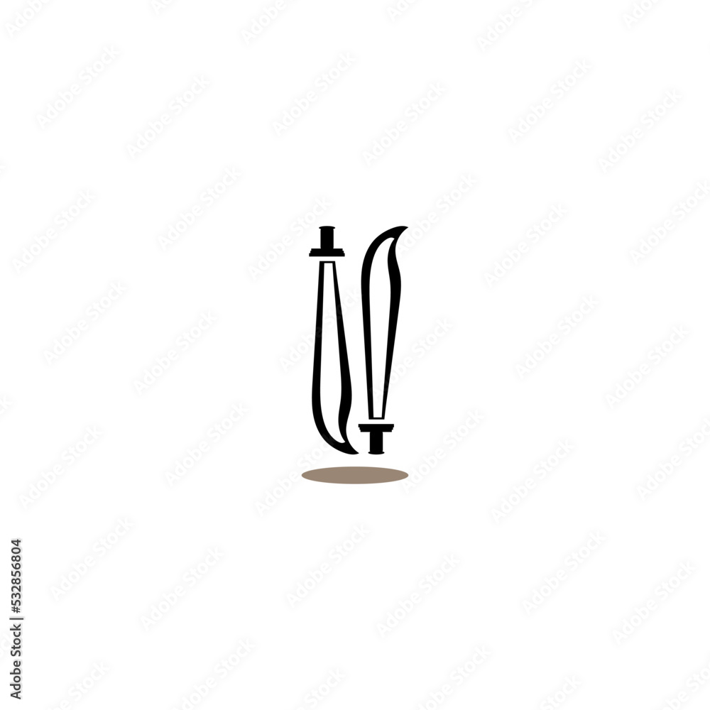 sword vector illustration image icon symbol sword vector illustration image icon symbol