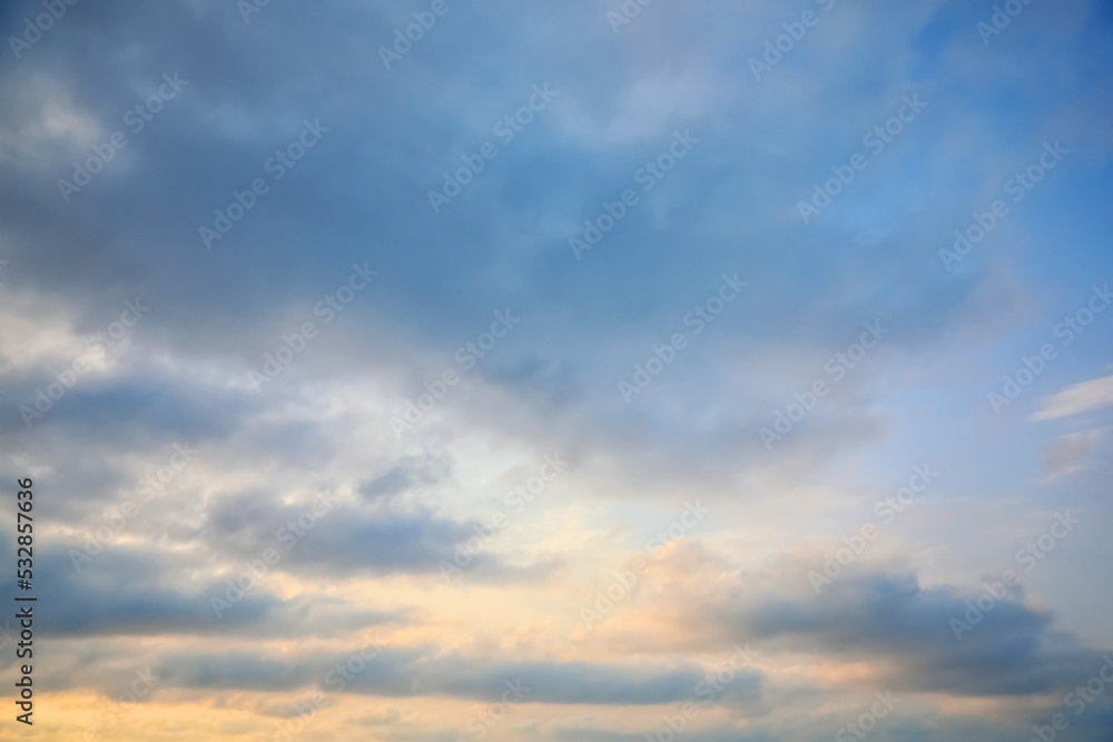 Picturesque view on beautiful sky with clouds Picturesque view on beautiful sky with clouds