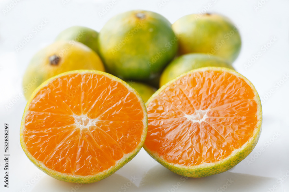 青切りみかん　　スタジオ撮影