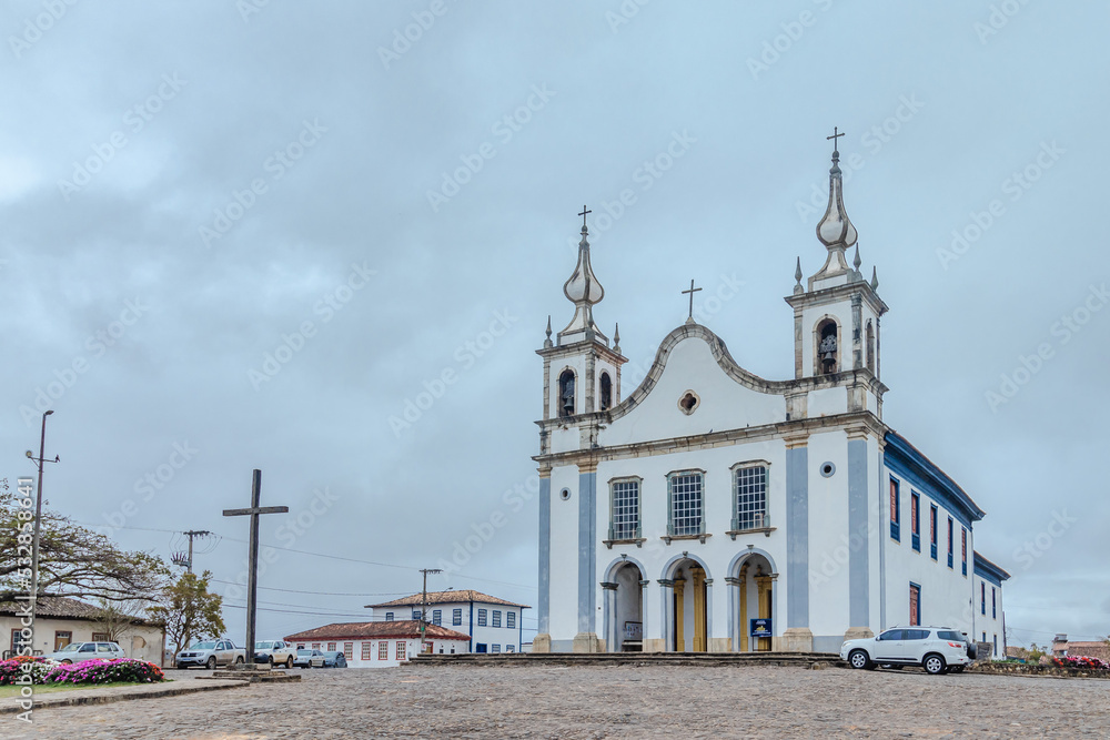 Obraz premium church in the city of Catas Altas, State of Minas Gerais, Brazil