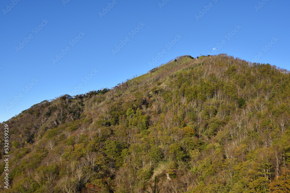 Climbing mountains in Autumn, Nikko, Tochigi, Japan Climbing mountains in Autumn, Nikko, Tochigi, Japan