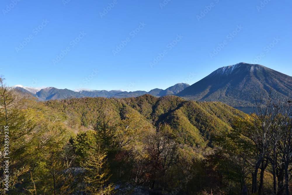 Climbing mountains in Autumn, Nikko, Tochigi, Japan Climbing mountains in Autumn, Nikko, Tochigi, Japan