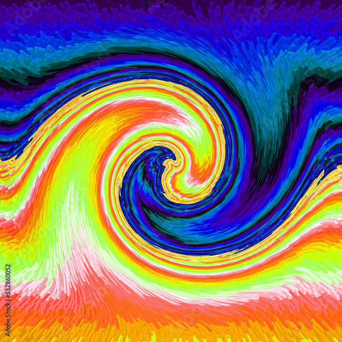 abstract colorful background with blue, orange and yellow colors