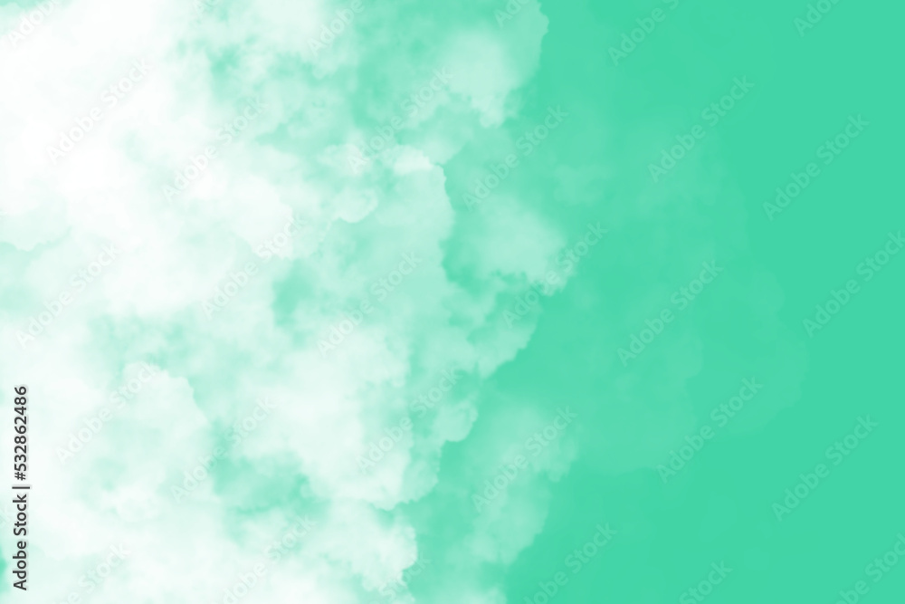 Green Cloud Texture Background
