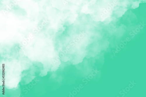 Green Cloud Texture Background 