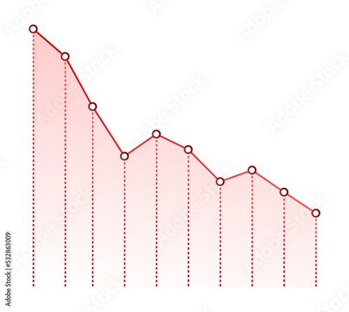 Profit and lost money or budget. Cash and rising graph arrow up, concept of business success. Capital earnings, benefit.  stock illustration.