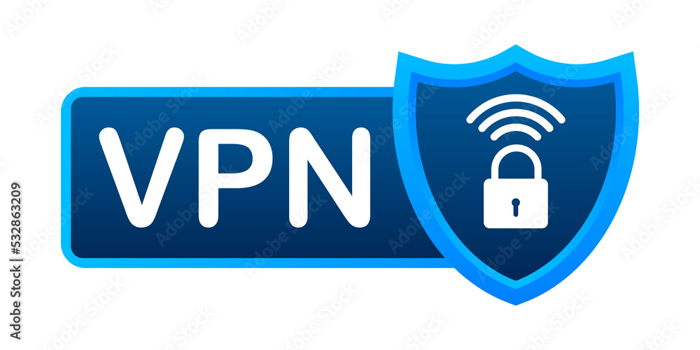 Secure VPN connection concept. Virtual private network connectivity overview. stock illustration. Secure VPN connection concept. Virtual private network connectivity overview. stock illustration.