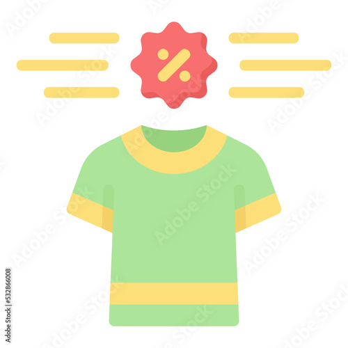 tshirt flat icon