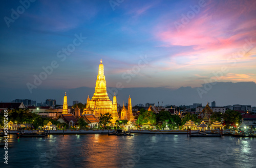 Arun temple in Bangkok city of Thailand
