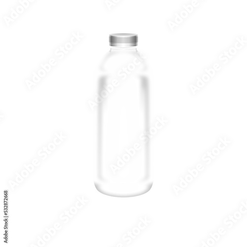 empty bottle isolated on white