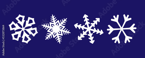 snowflake winter set, Set of Snowflakes icons, illustration vector of snowflake. snowflake icons