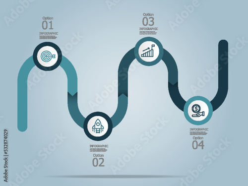 abstract timeline roadmap infographic presentation