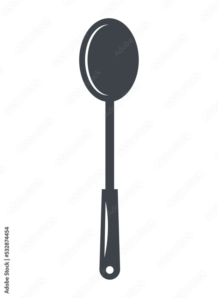 spoon kitchen utensil silhouette spoon kitchen utensil silhouette