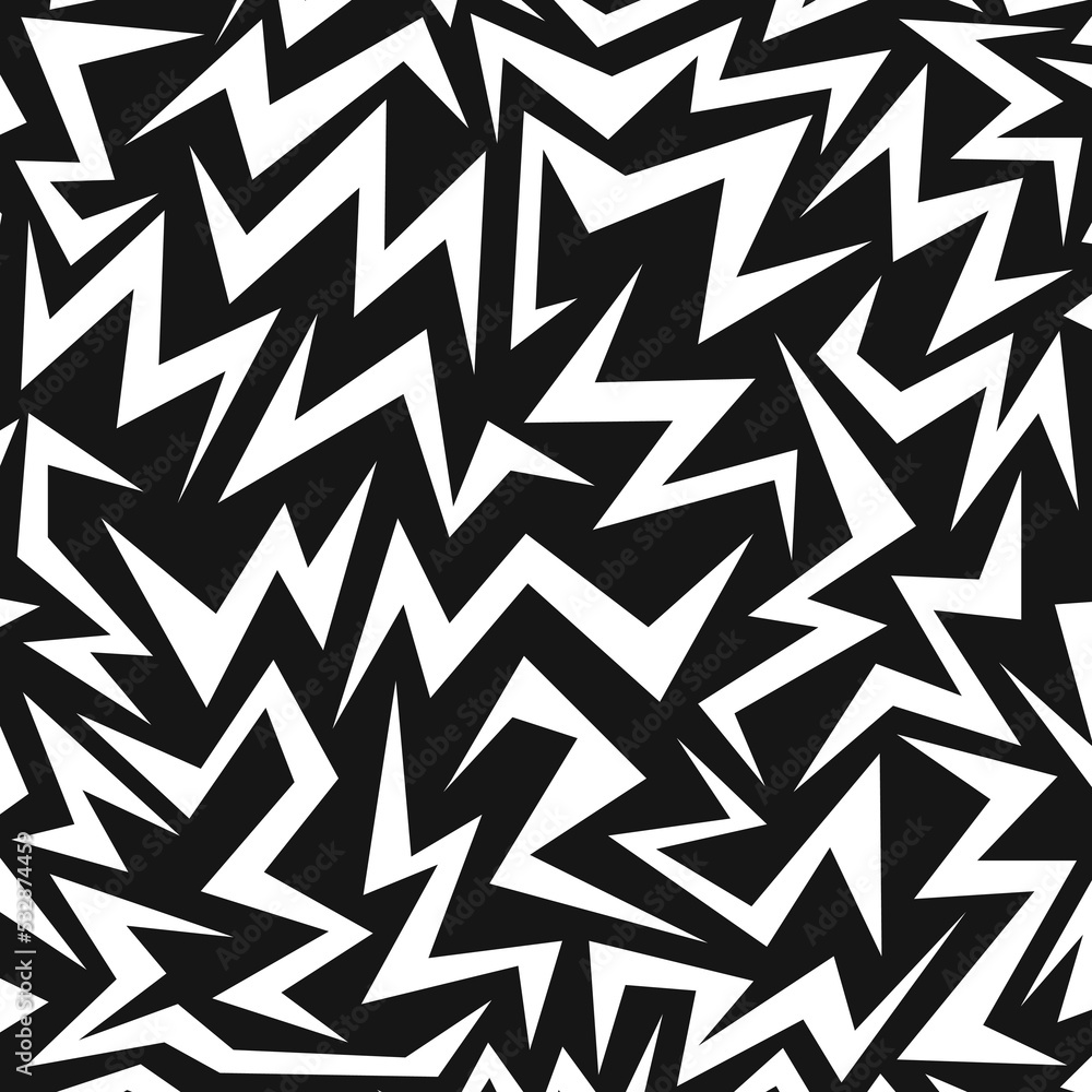 Simple background with seamless sharp and zigzag pattern Simple background with seamless sharp and zigzag pattern
