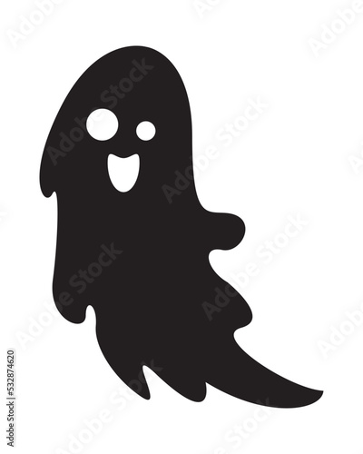 halloween ghost floating silhouette