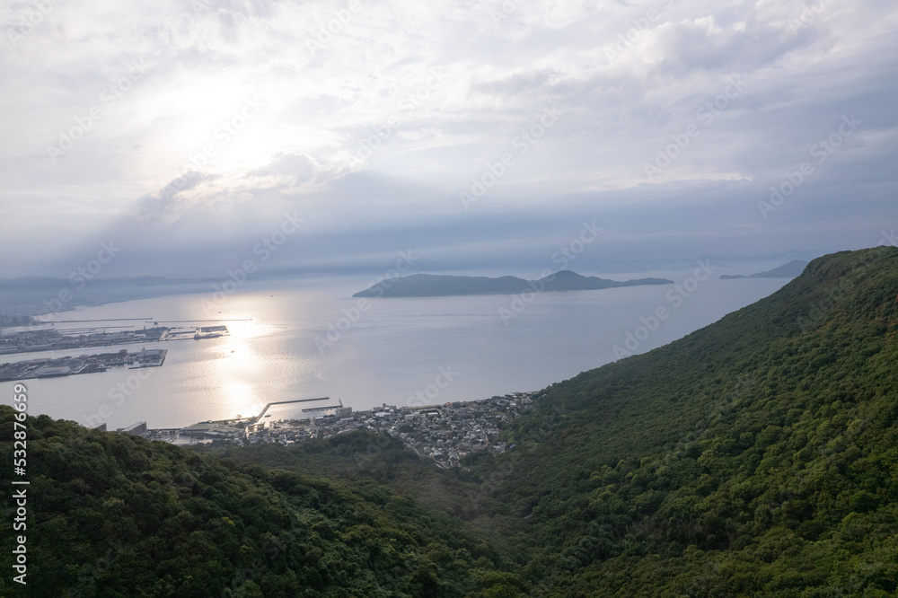 Aerial photo of Takamatsu, Japan
