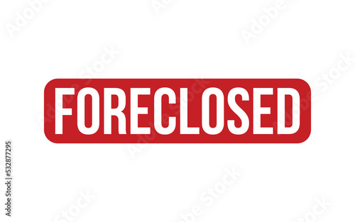 Foreclosed Rubber Stamp Seal Vector