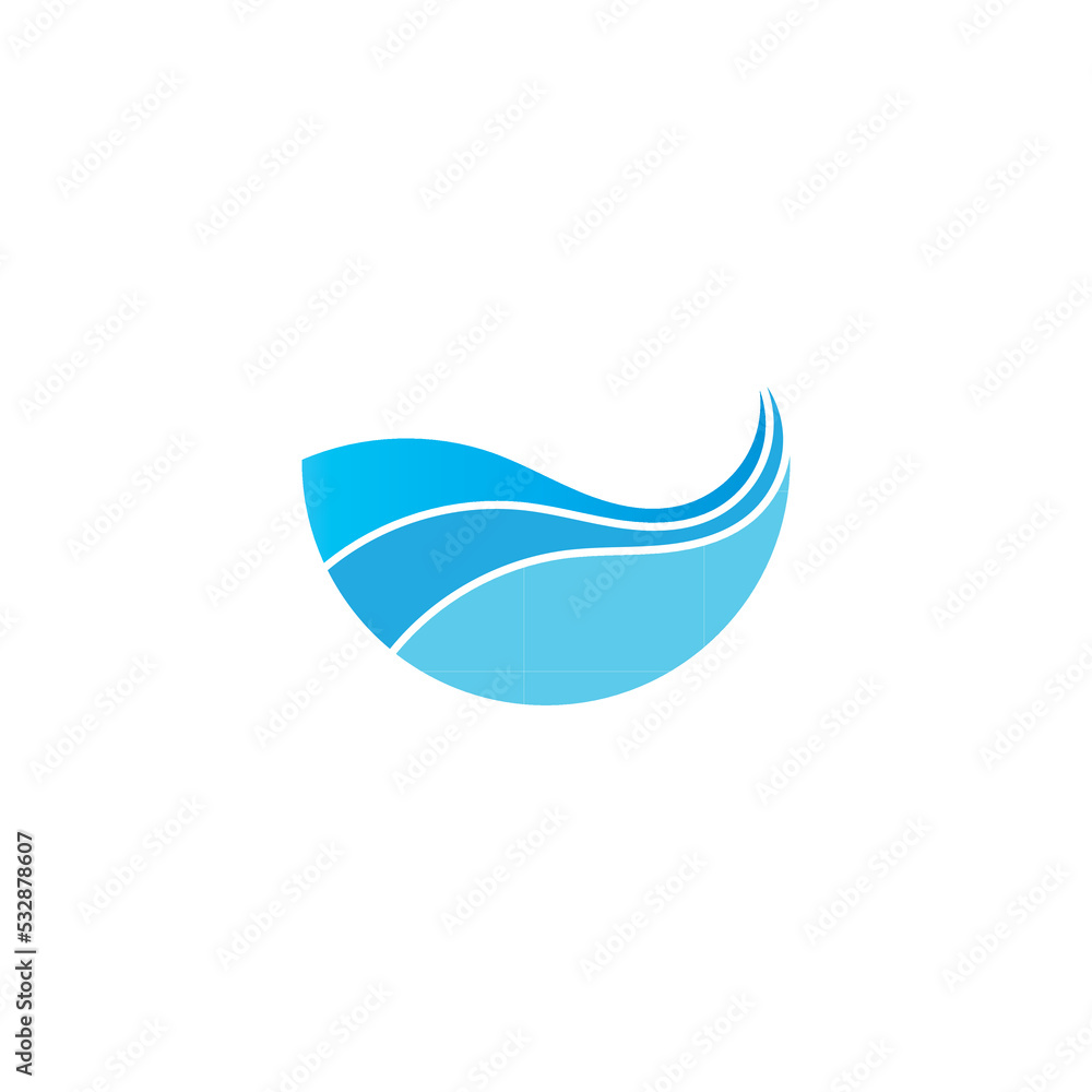 wave logo bussines element of nature concept design template wave logo bussines element of nature concept design template