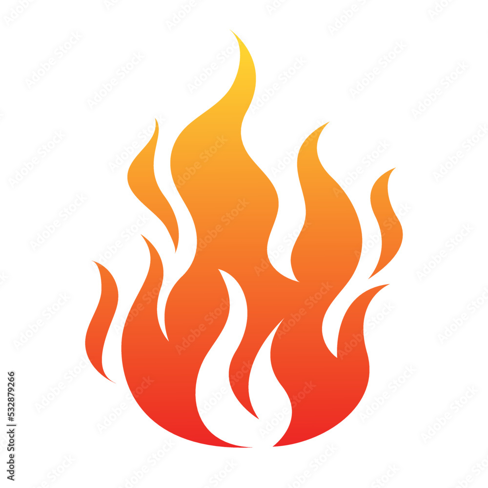 fire Flame vector illustration logo icon clipart fire Flame vector illustration logo icon clipart