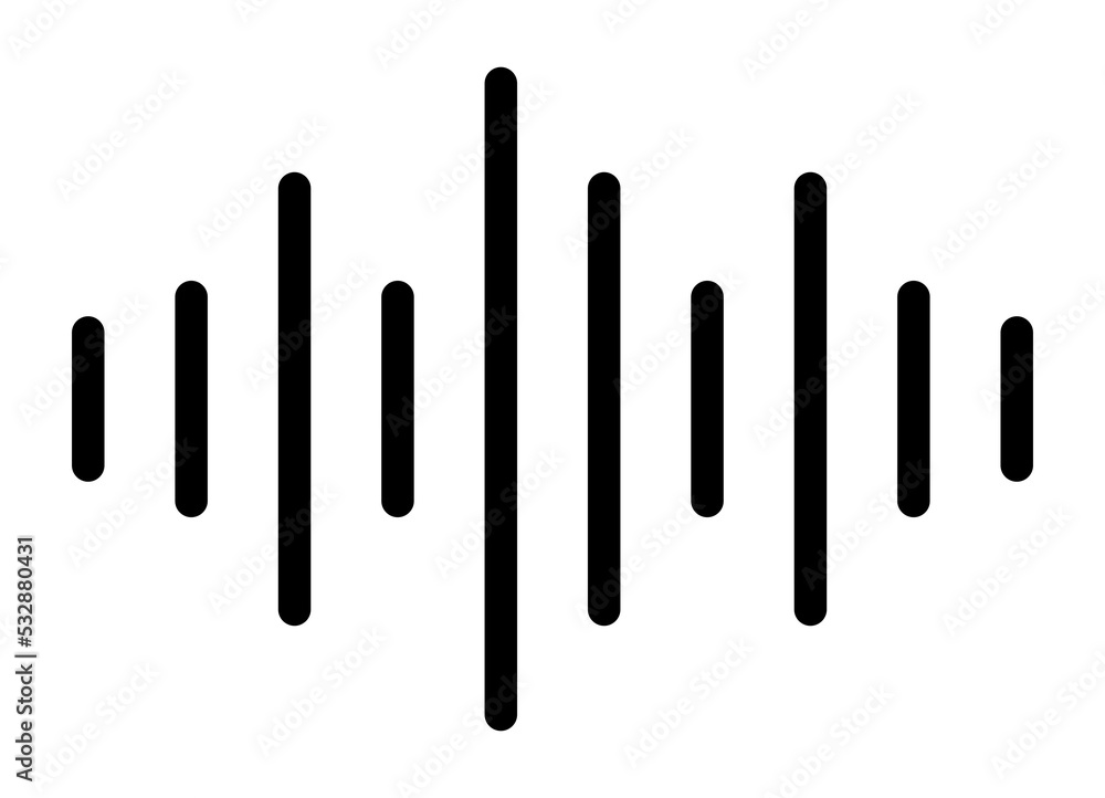 Sound Wave Music Volume Icon Symbol for Logo, Apps, Pictogram, Website or Graphic Design Element. Format PNG Sound Wave Music Volume Icon Symbol for Logo, Apps, Pictogram, Website or Graphic Design Element. Format PNG