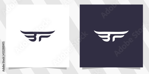 Letter bf fb logo design photo