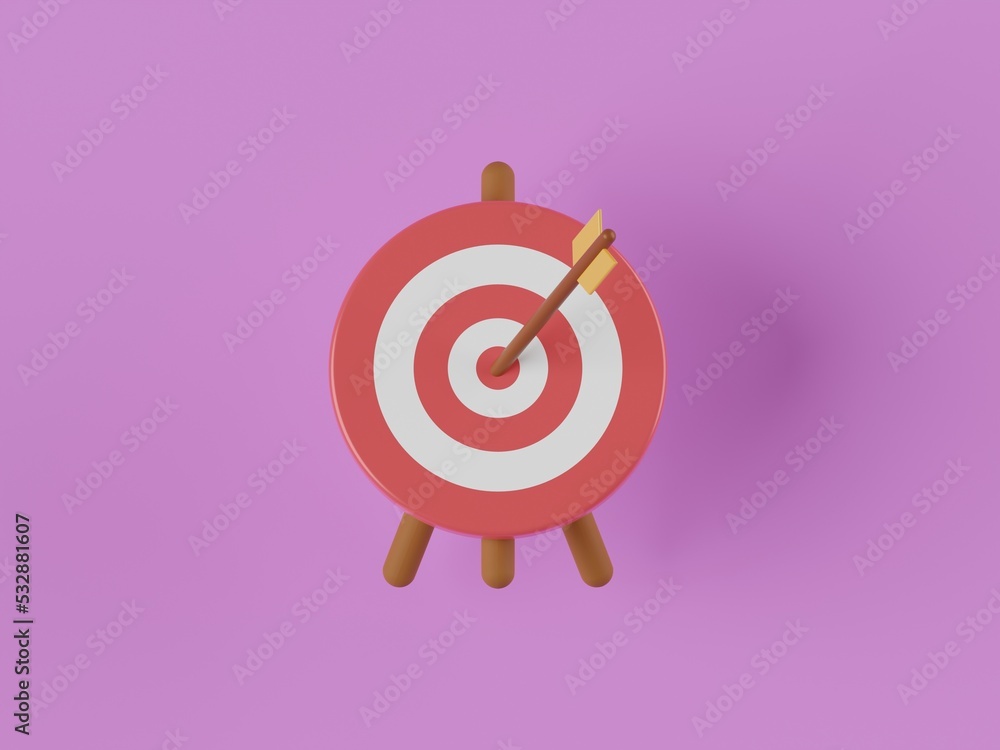 Target 3D Illustration Target 3D Illustration