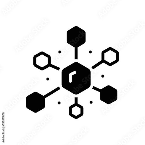 Black solid icon for compounds