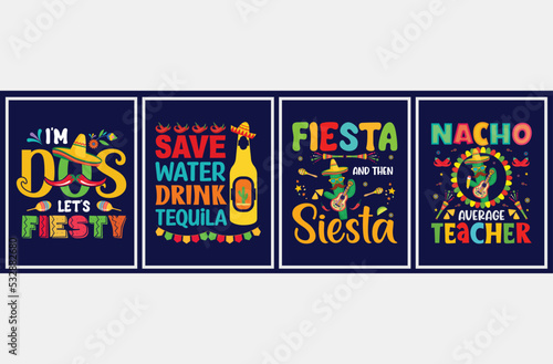 Cinco De Mayo Vector Set, Cinco De Mayo quote t-shirt bundle