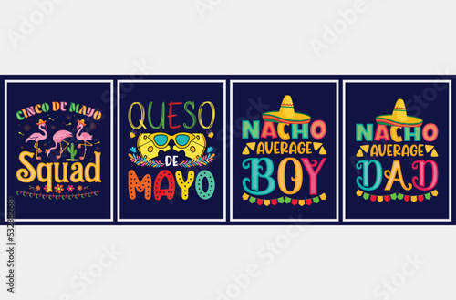 Cinco De Mayo Vector Set, Cinco De Mayo quote t-shirt bundle