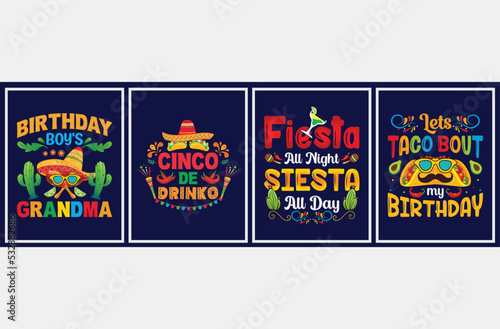 Cinco De Mayo Vector Set, Cinco De Mayo quote t-shirt bundle