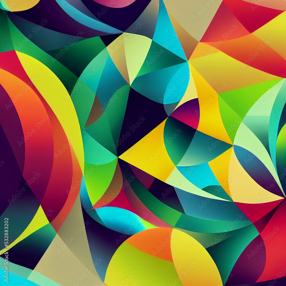 Colorful minimal geometric paper abstract background Colorful minimal geometric paper abstract background