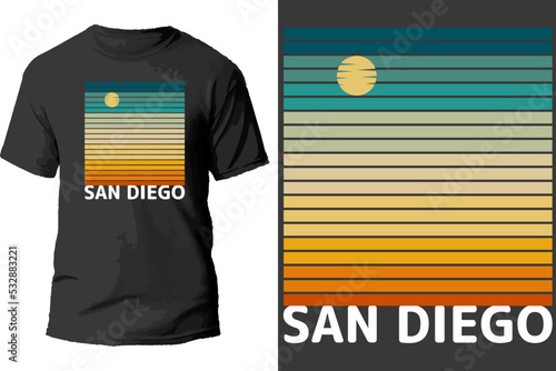 San diego t shirt design.