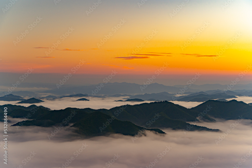 Obraz premium 野迫川村の雲海