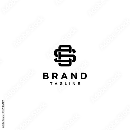 Initials CS in classic style. Minimalist Letter SC Logo Design. Simple classic initial letter CS or SC.