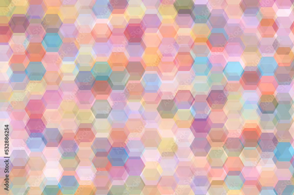 Abstract mosaic background, pink orange hexagonal shape Abstract mosaic background, pink orange hexagonal shape