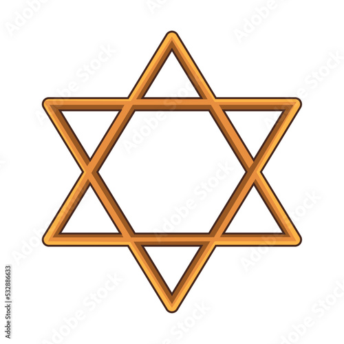 golden jewish star