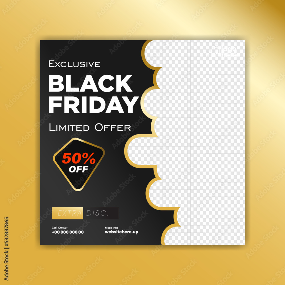 Black Friday super sale social media banner template Black Friday super sale social media banner template