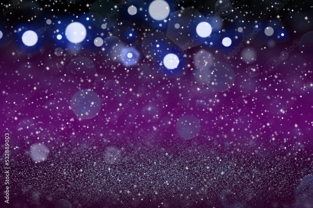 Obraz premium pretty brilliant glitter lights defocused bokeh abstract background with sparks fly, festive mockup texture with blank space for your content