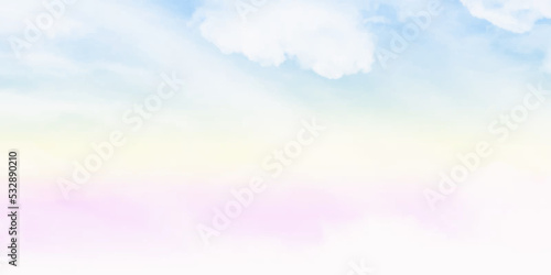 fantasy cloudy sky with pastel gradient color, nature abstract background