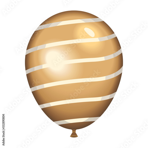 golden balloon helium floating