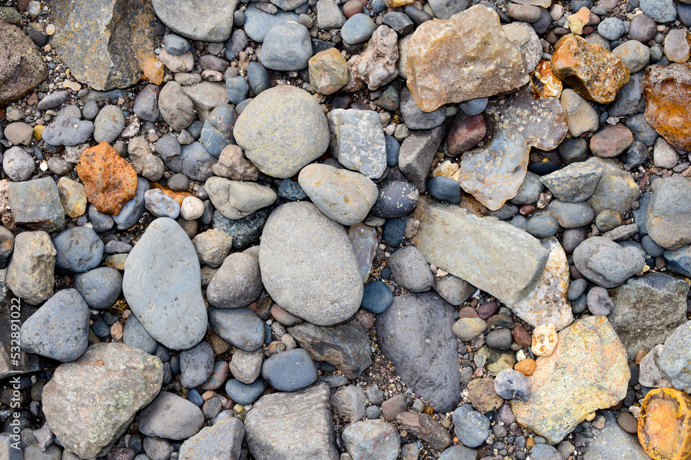 Rock, River stone, pattern pebbles texture background