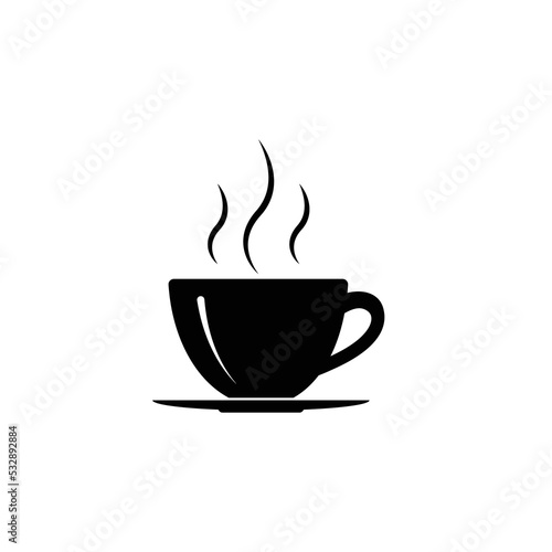 Coffee cup icon vector graphics