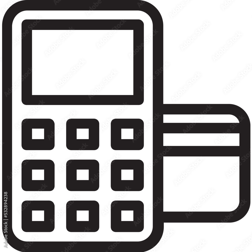 Card Terminal Vector Icon Card Terminal Vector Icon