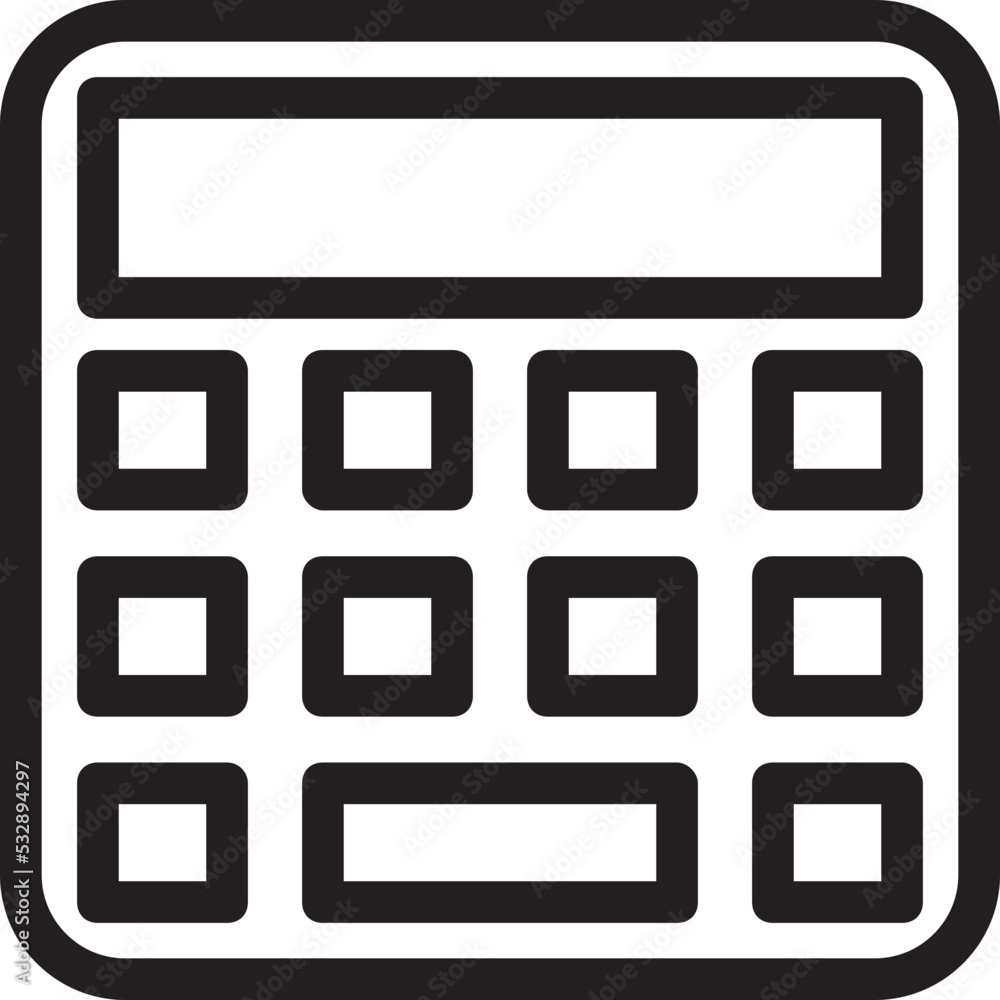 Calculator Vector Icon Calculator Vector Icon