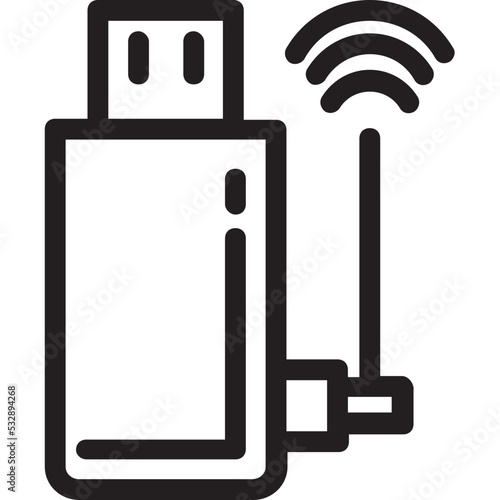 Internet Dongle Vector Icon